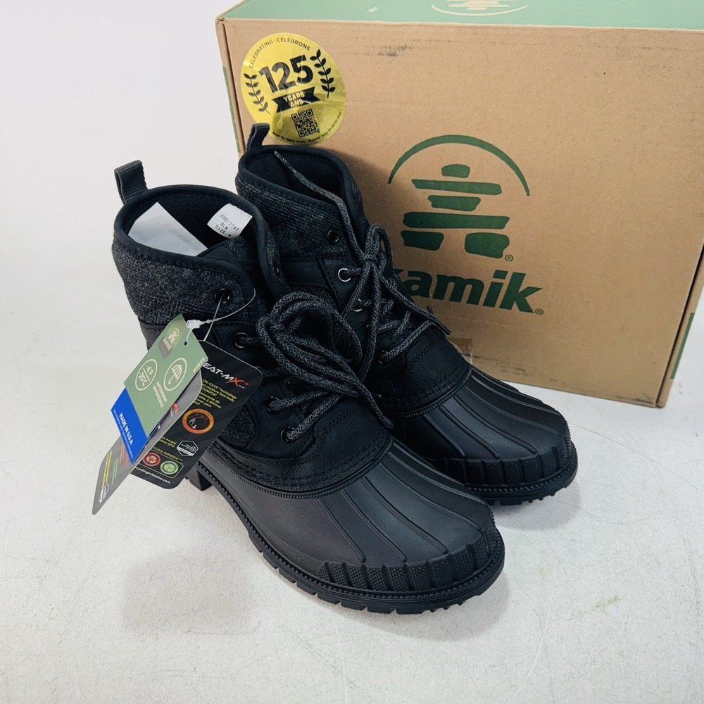 Kamik Women's Size 8 / Sienna Mid 2 / Black Waterproof Duck Boots Shoes